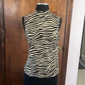 Cute zebra sleeveless shirt